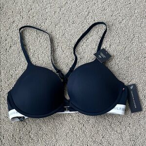 Tommy Hilfiger Racerback Micro Pushup Bra In Sky Captain Women’s Size 36C NWT
